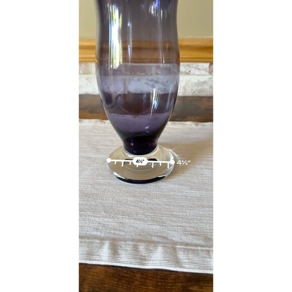 Limited Edition Princess Diana Charity Vase The Work Continues Amethyst Glass - Picture 14 of 15